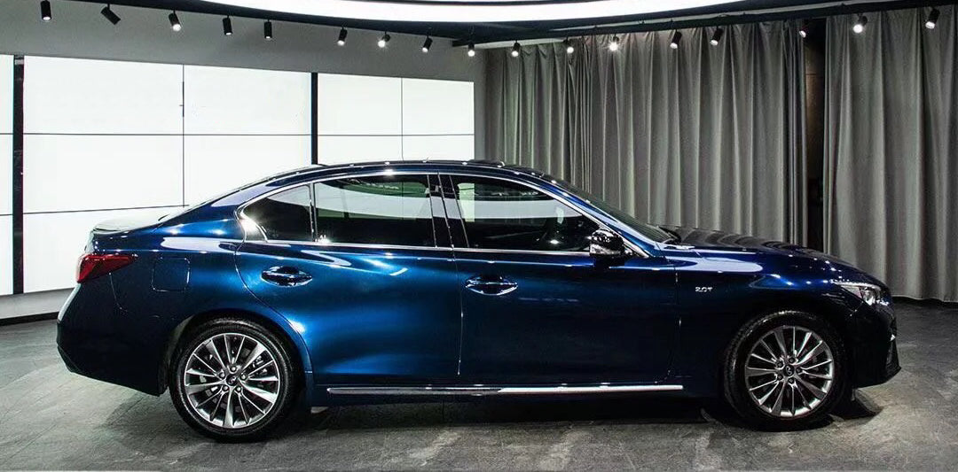 Color Shift Glitter Black Blue Vinyl Wrap
