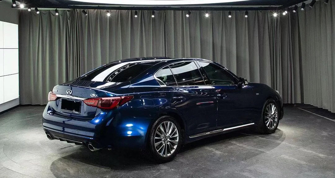 Color Shift Glitter Black Blue Vinyl Wrap