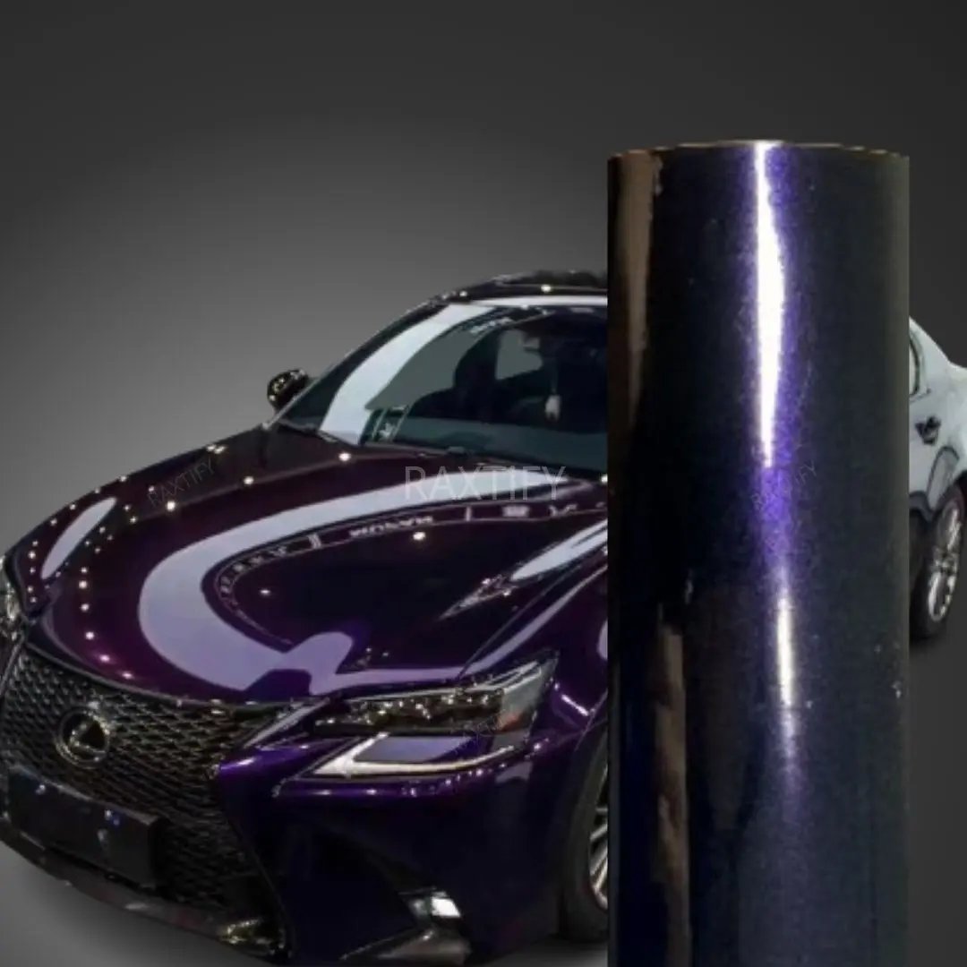 Colored Wrap Color Shift Glitter Black Purple Vinyl Wrap – RAXTiFY