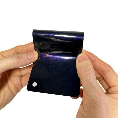 Color Shift Glitter Black Purple Vinyl Wrap  Color