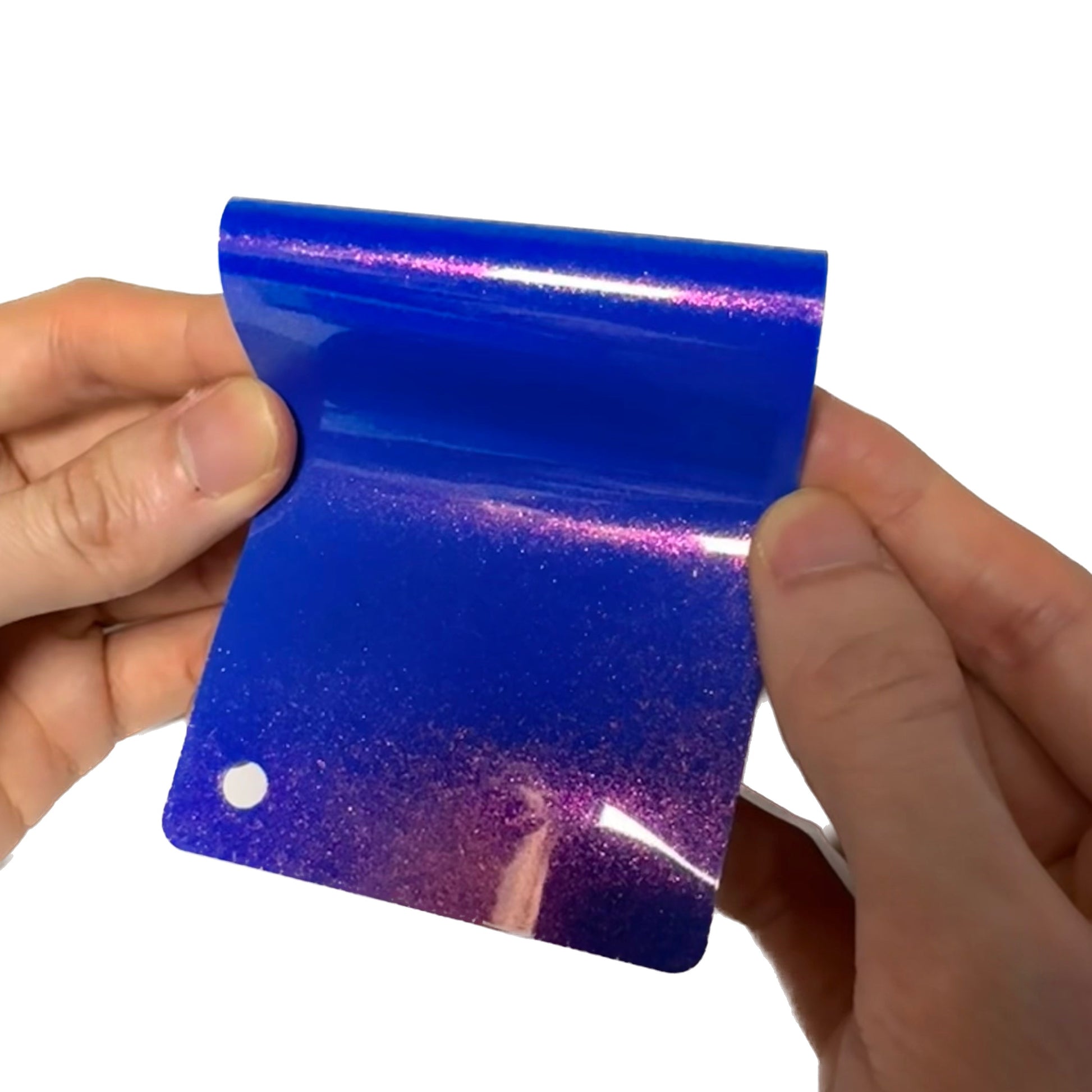Color Shift Glitter Blue Red Vinyl Wrap