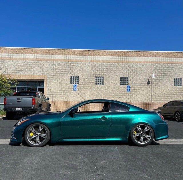 Color Shift Glitter Royal Green Vinyl Wrap