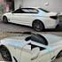 Color Shift Glitter White Blue Vinyl Wrap