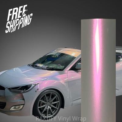 Color Shift Gray Pink Vinyl Wrap
