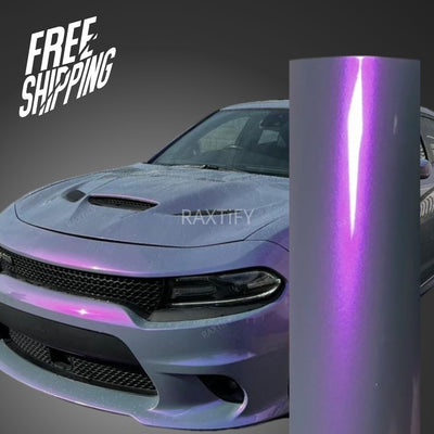 Color Shift Gray Purple Vinyl Wrap