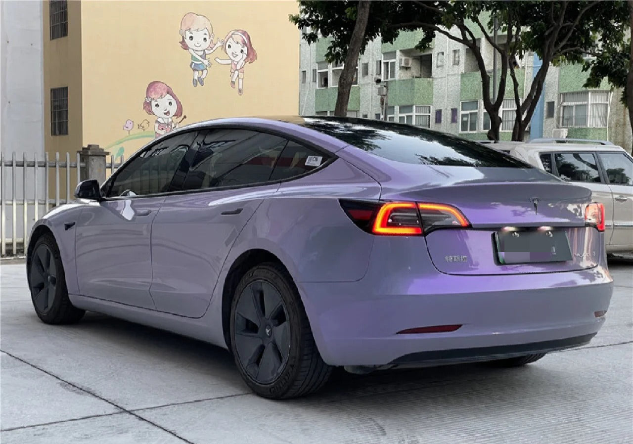 Color Shift Gray Purple Vinyl Wrap