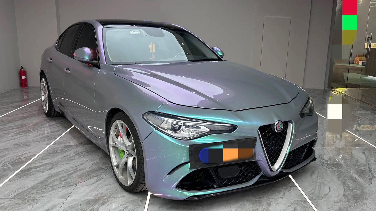 Color Shift Metallic Purple Green Vinyl Wrap