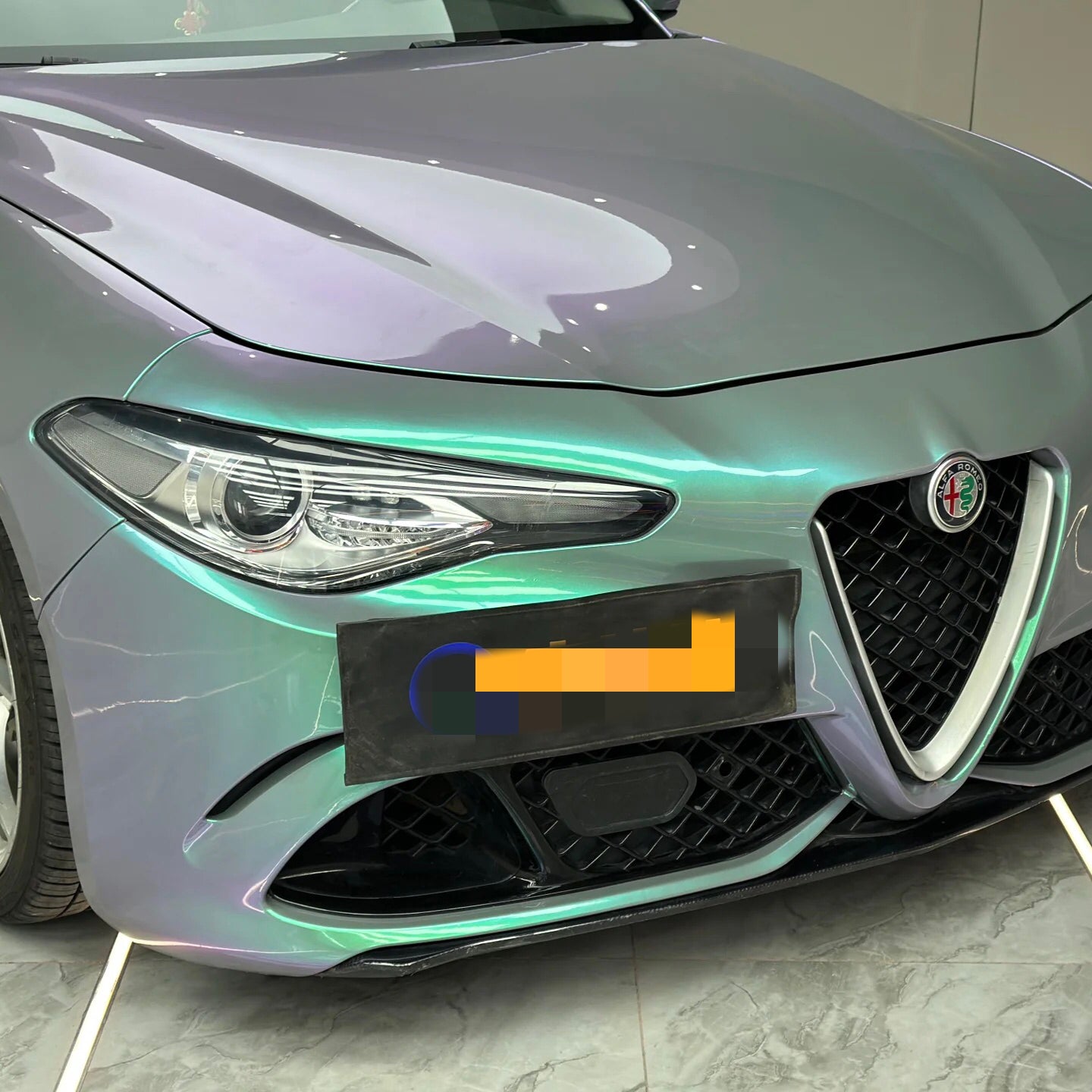 Color Shift Metallic Purple Green Vinyl Wrap