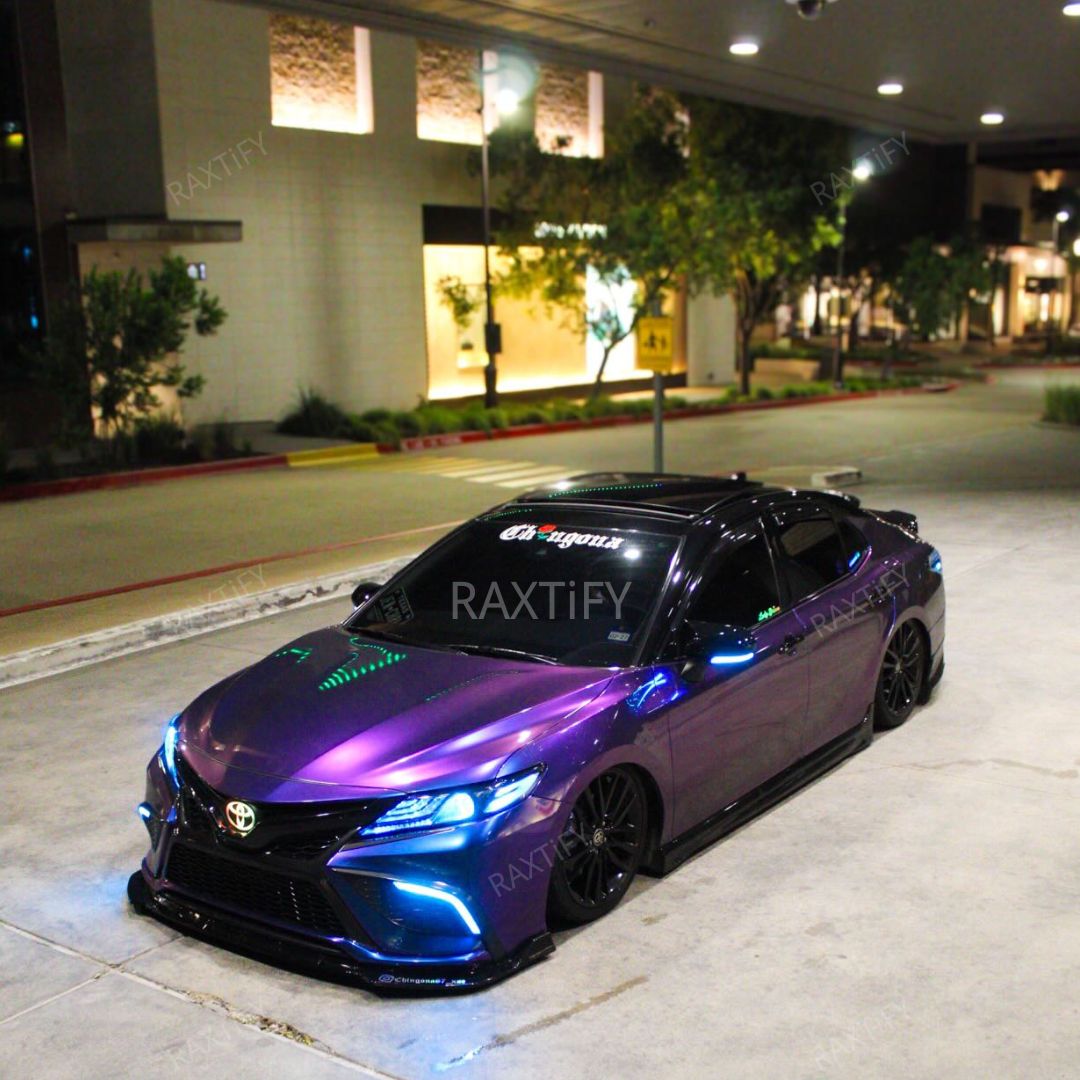 Color Shift Nebula Blue Purple Vinyl Wrap toyota look