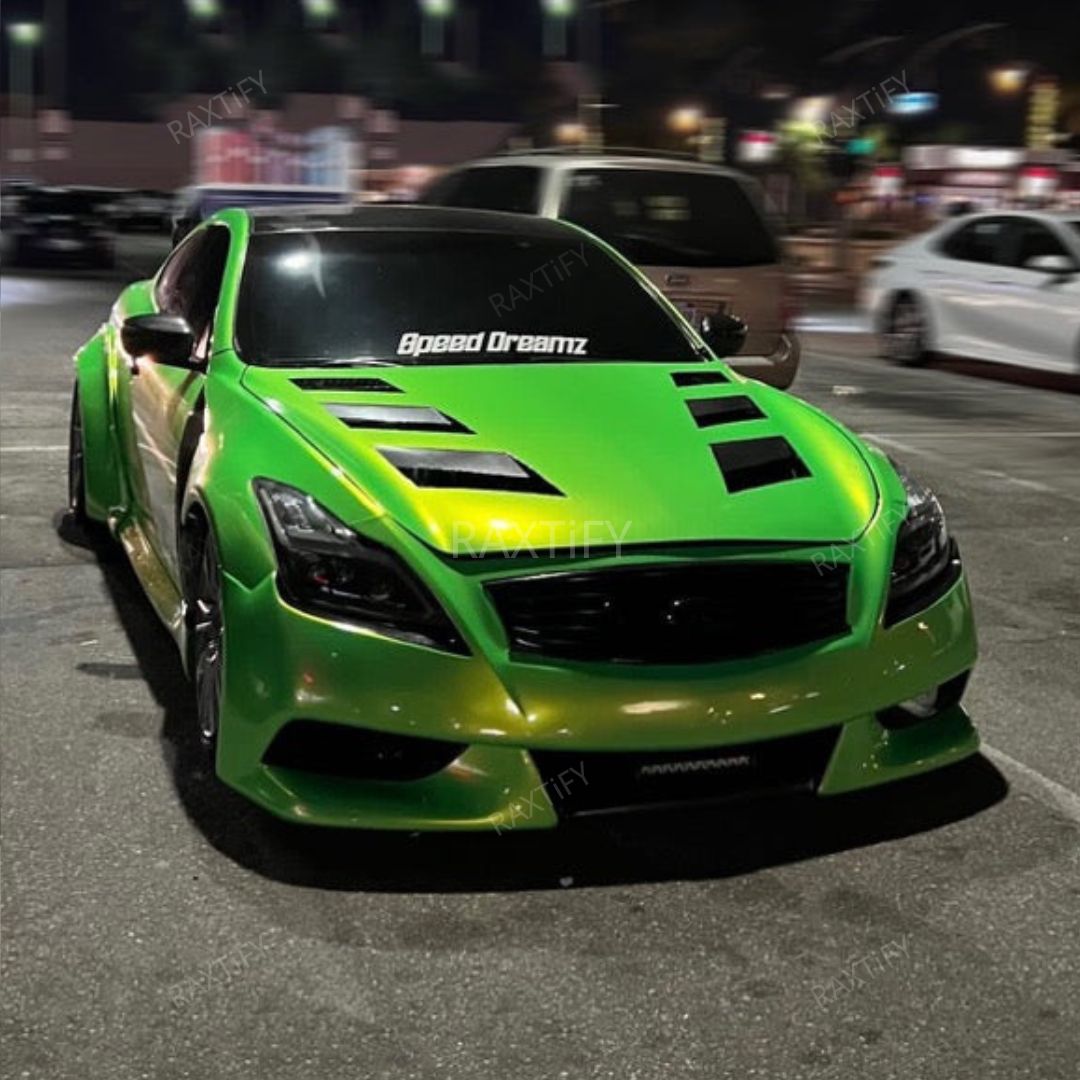 Color Shift Neon Gold Green Vinyl Wrap