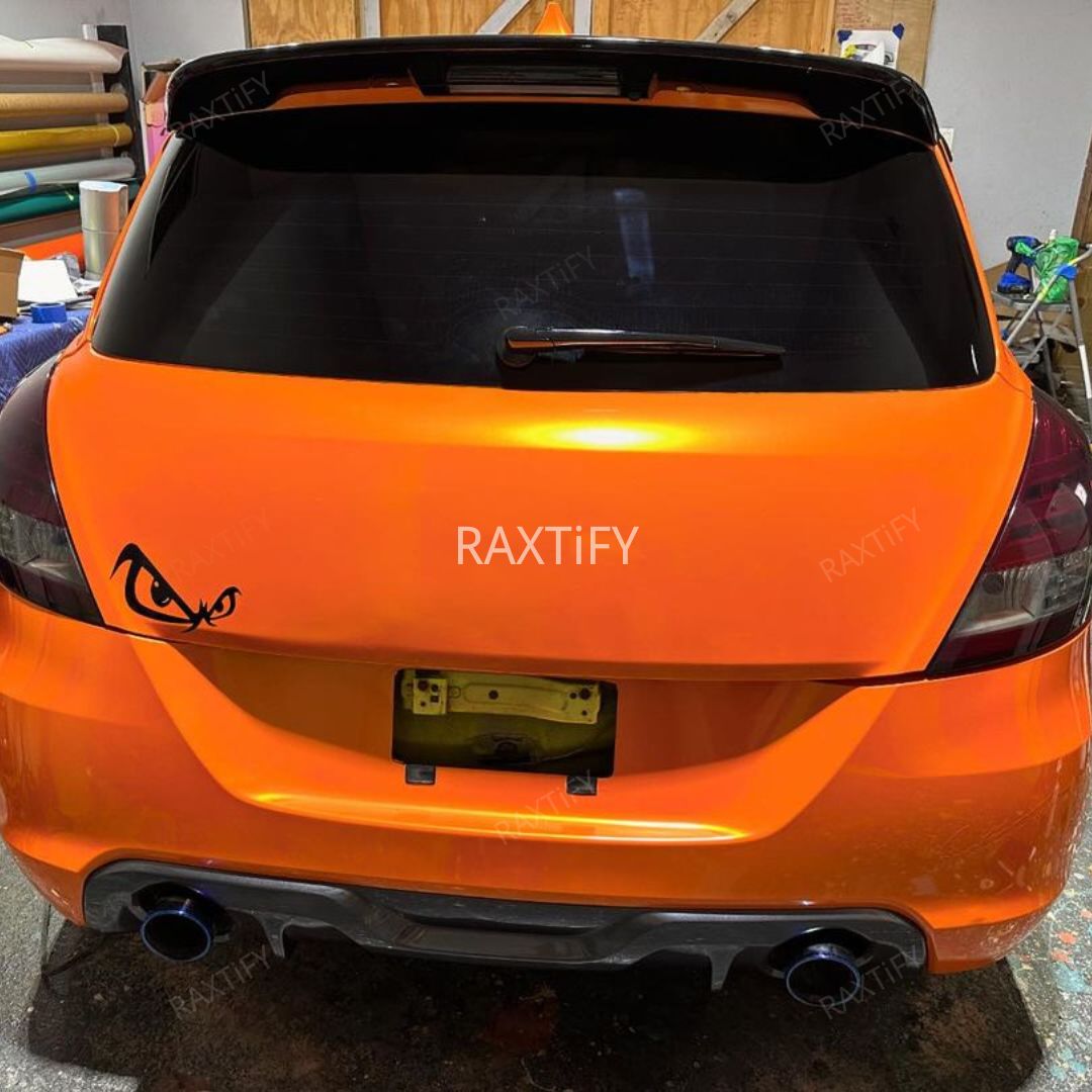 Color Shift Neon Gold Orange Vinyl Wrap