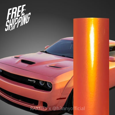 Color Shift Neon Gold Pink Vinyl Wrap