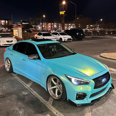 Color Shift Neon Ice Blue Vinyl Wrap