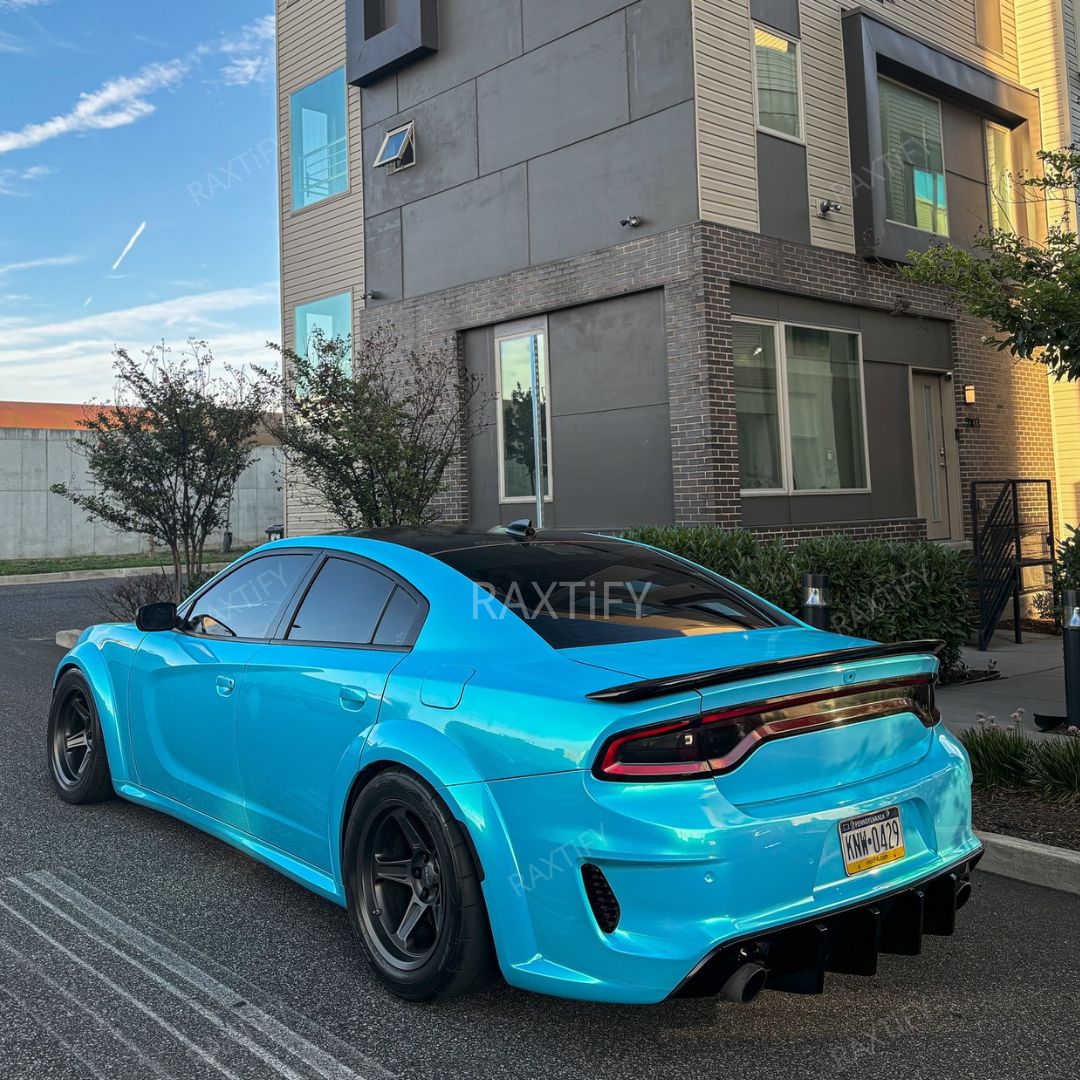 Color Shift Neon Sky Blue Vinyl Wrap