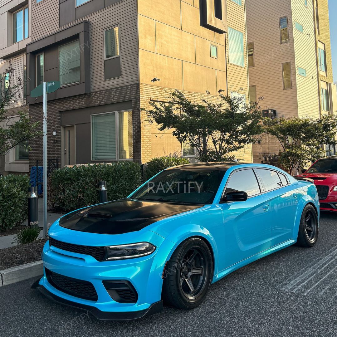 Color Shift Neon Sky Blue Vinyl Wrap