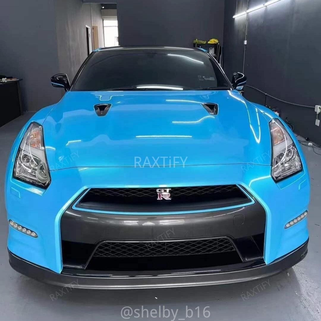 Color Shift Neon Sky Blue Vinyl Wrap