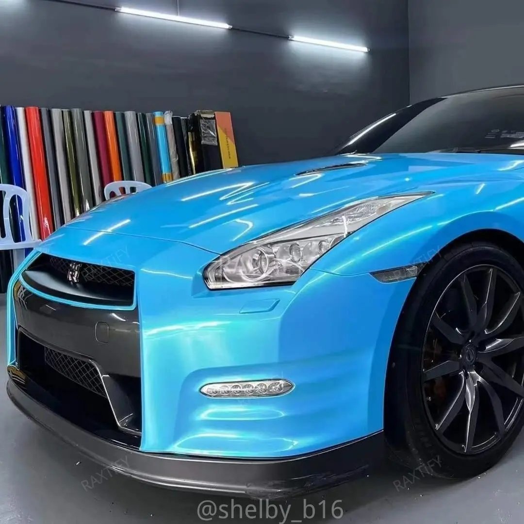 Color Shift Wraps Color Shift Neon Ice Blue Vinyl Car Wrap – RAXTiFY