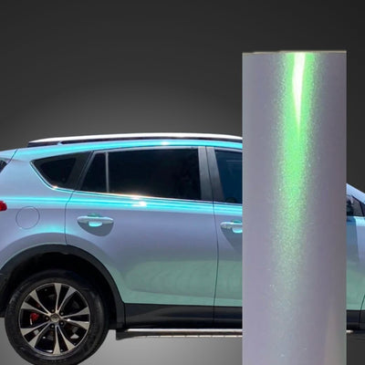 Color Shift Pearl Blue Green Car Wrap