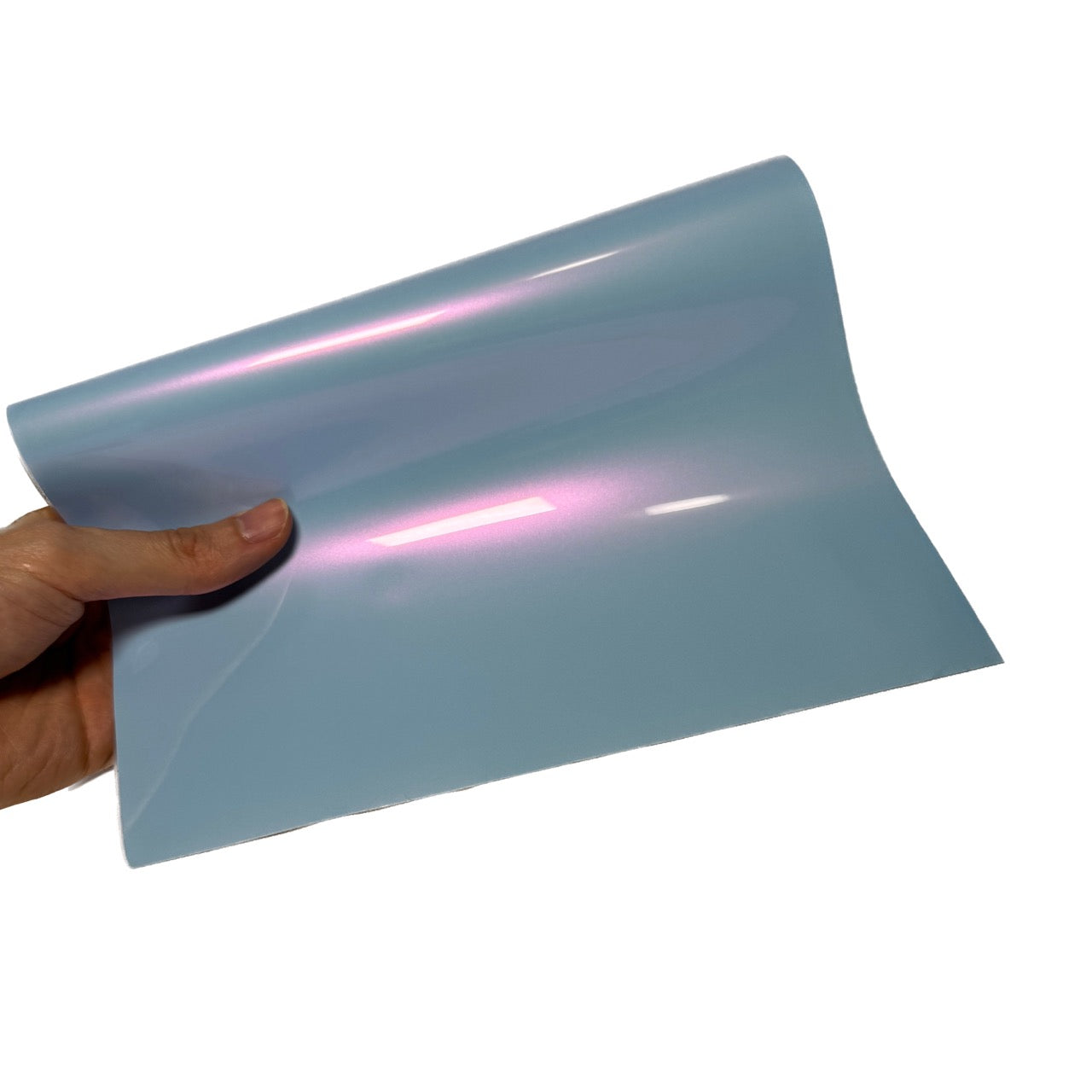 Color Shift Pearl Chameleon Blue Vinyl Wrap swatch book