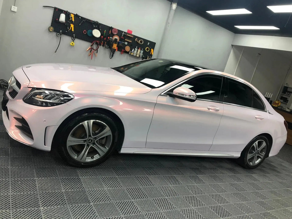 Color Shift Pink White Vinyl Car Wrap for Vehicles – RAXTiFY
