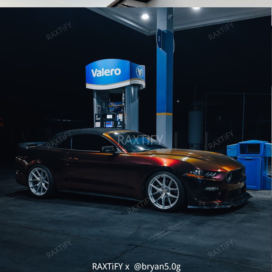 Color Shift Rainbow Drift Black Red Vinyl Wrap Car