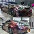 Color Shift Rainbow Drift Black Red Vinyl Wrap