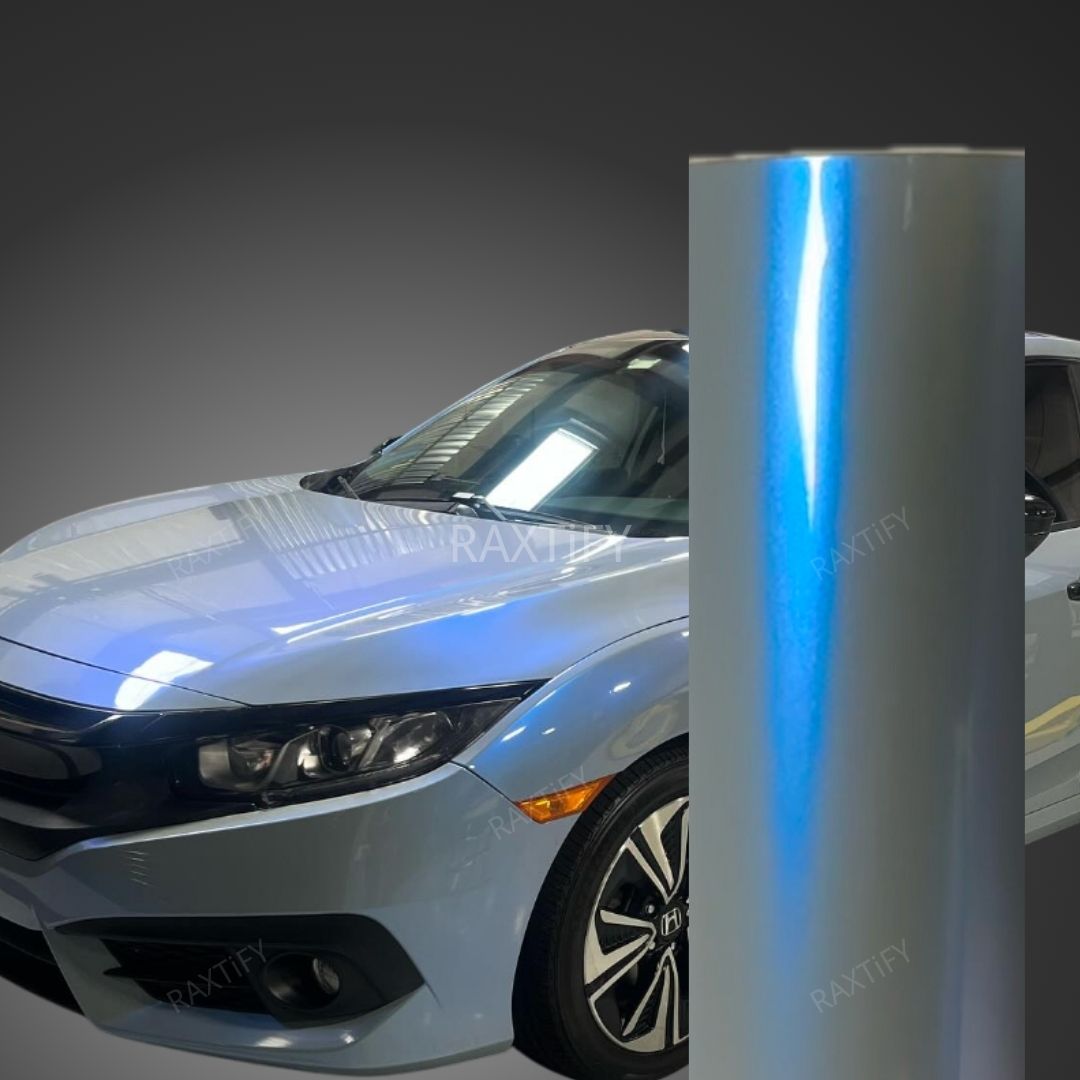Color Shift Rock Gray Blue Vinyl Car Wrap