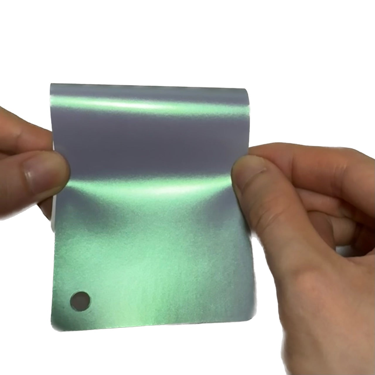 Color Shift Satin Blue Green Car Wrap swatch book