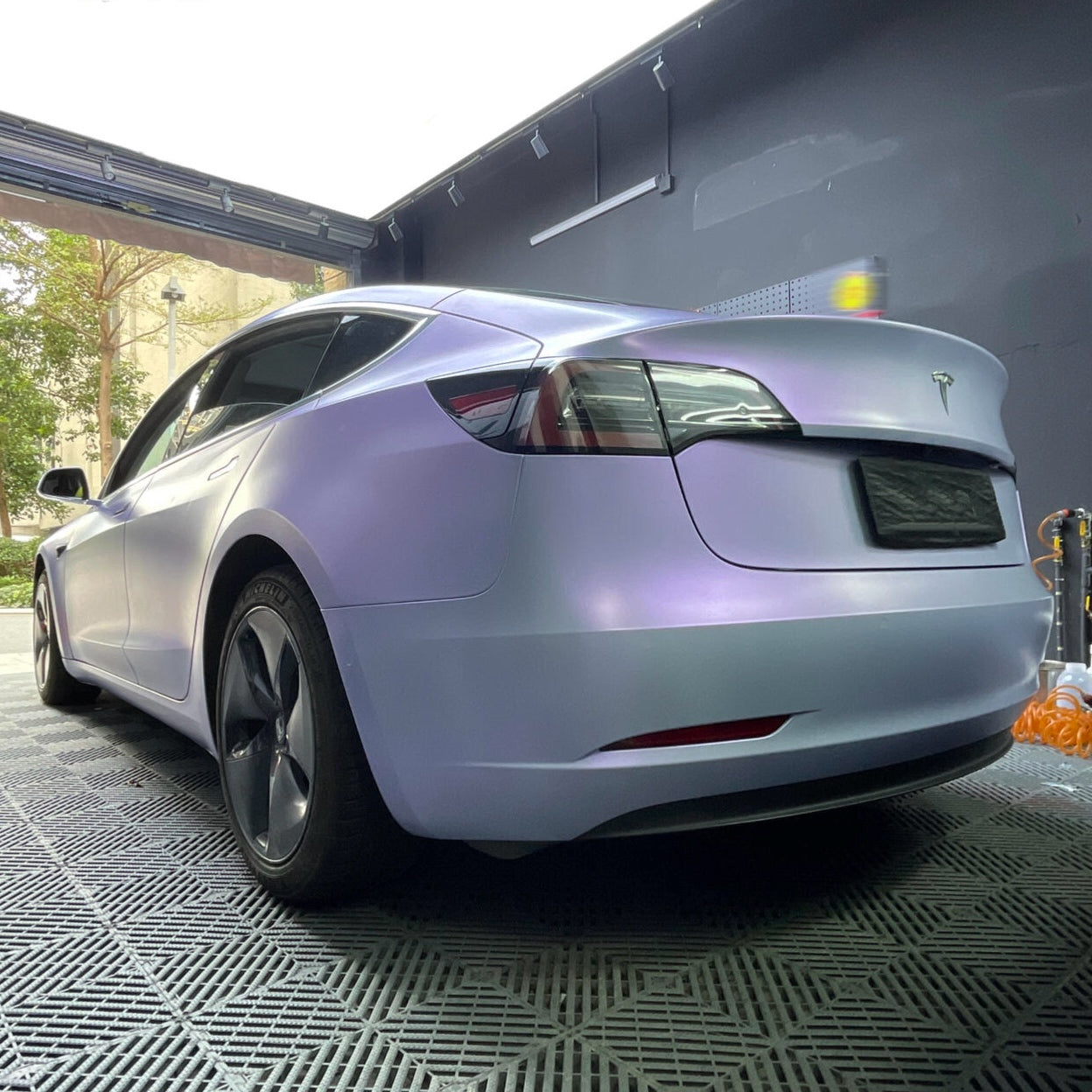Color Shift Satin Blue Purple Vinyl Wrap