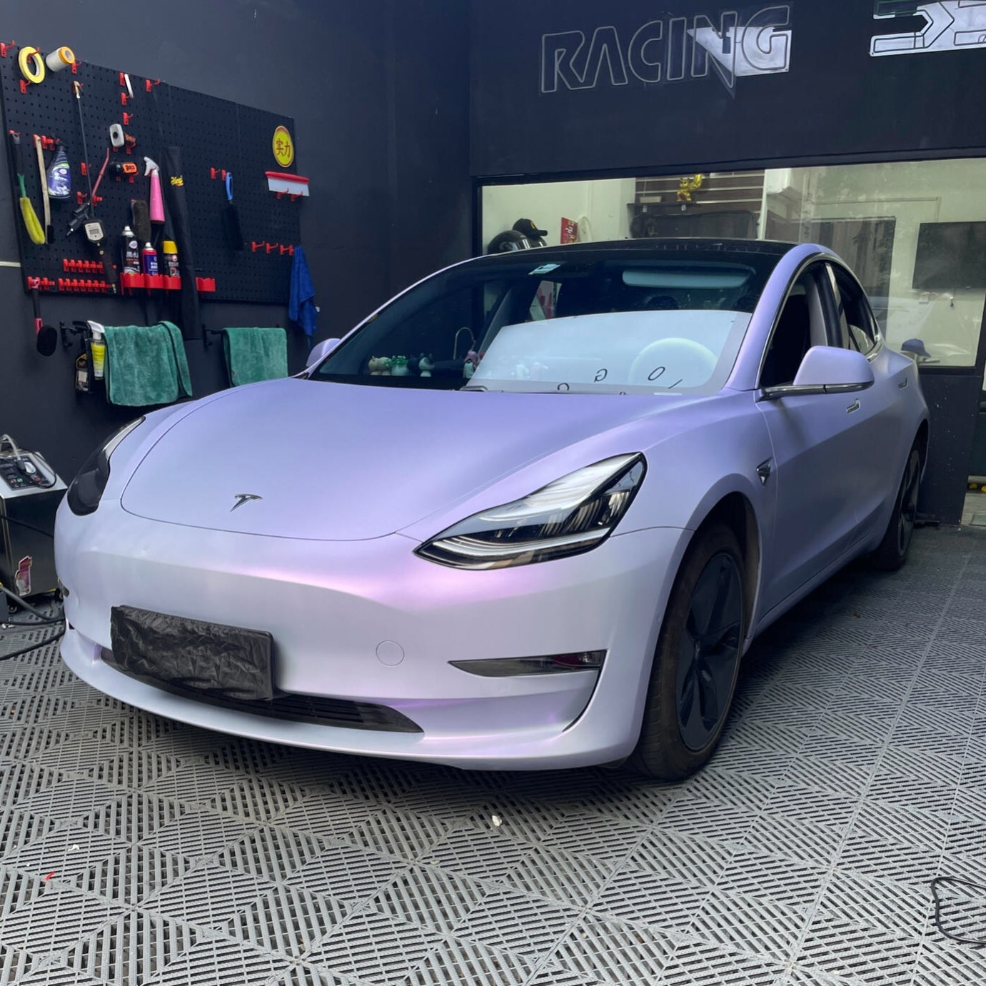 Color Shift Satin Blue Purple Vinyl Wrap