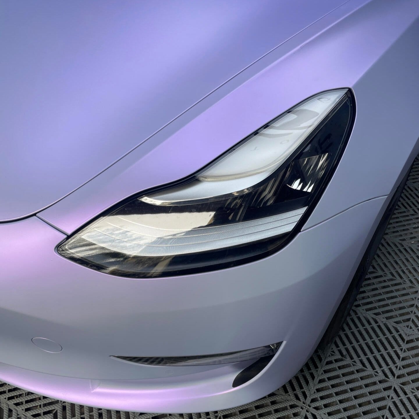 Color Shift Satin Blue Purple Vinyl Wrap