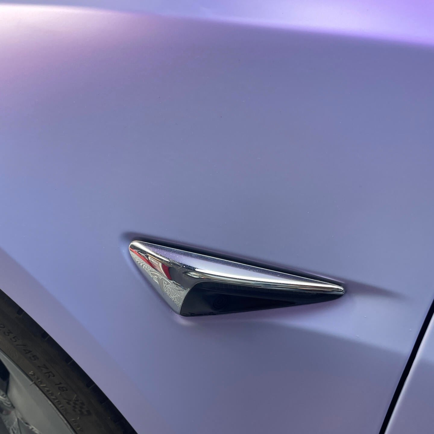 Color Shift Satin Blue Purple Vinyl Wrap