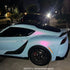 Color Shift Satin Chameleon Blue Vinyl Wrap Car