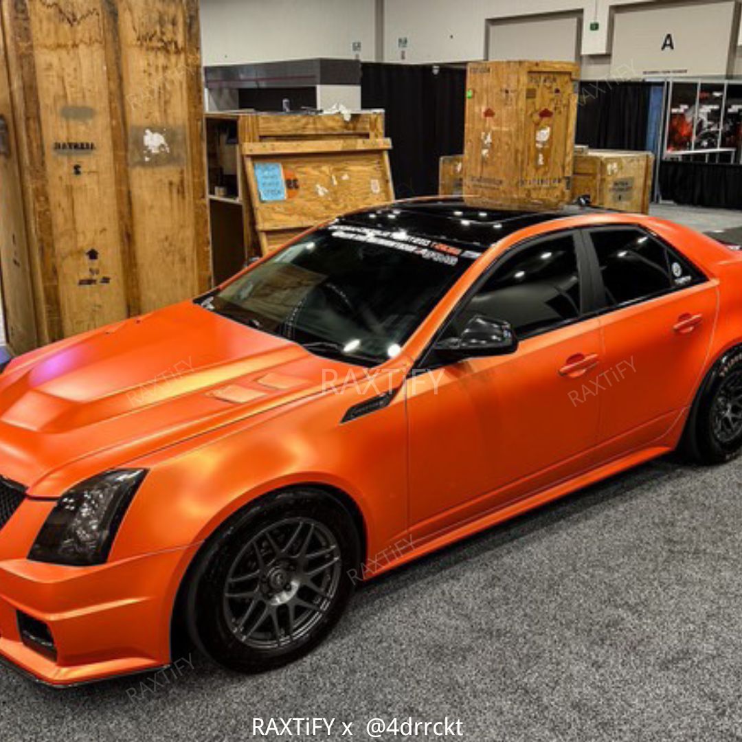 Color Shift Satin Gold Orange Vinyl Wrap