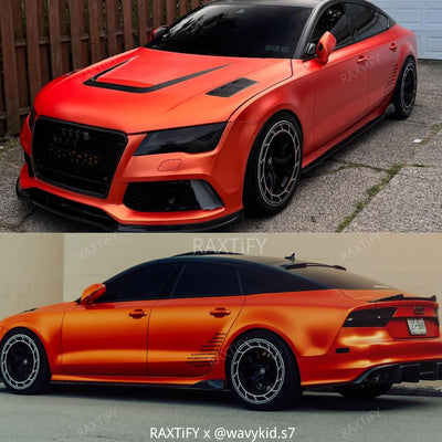 Color Shift Satin Gold Orange Vinyl Wrap