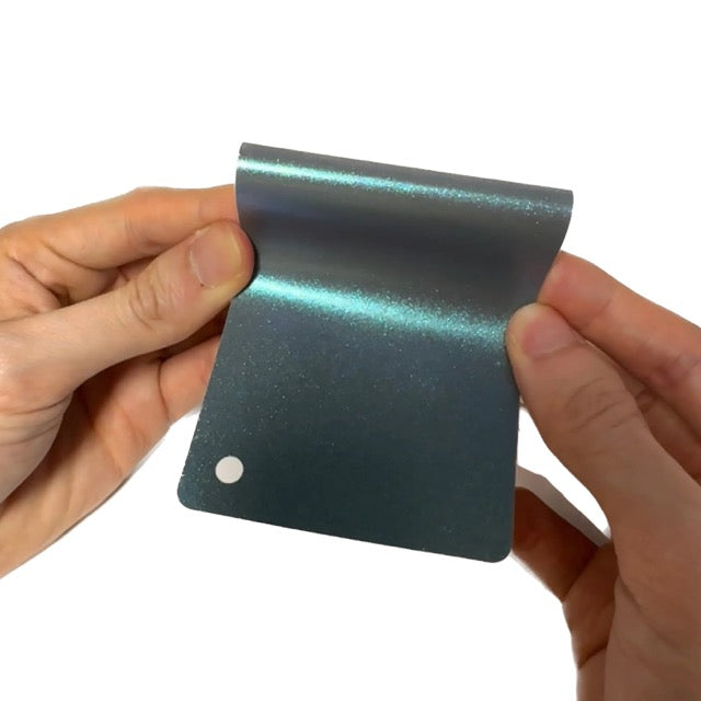 Color Shift Satin Gray Blue Vinyl Wrap swatch