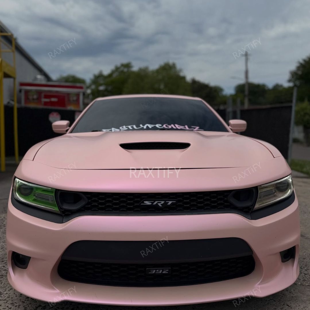 Color Shift Satin Pink Purple Vinyl Wrap Charger srt
