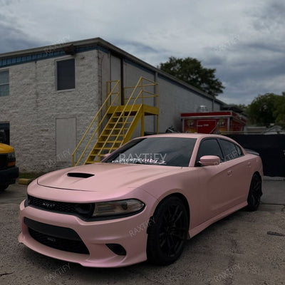 Color Shift Satin Pink Purple Vinyl Wrap Charger