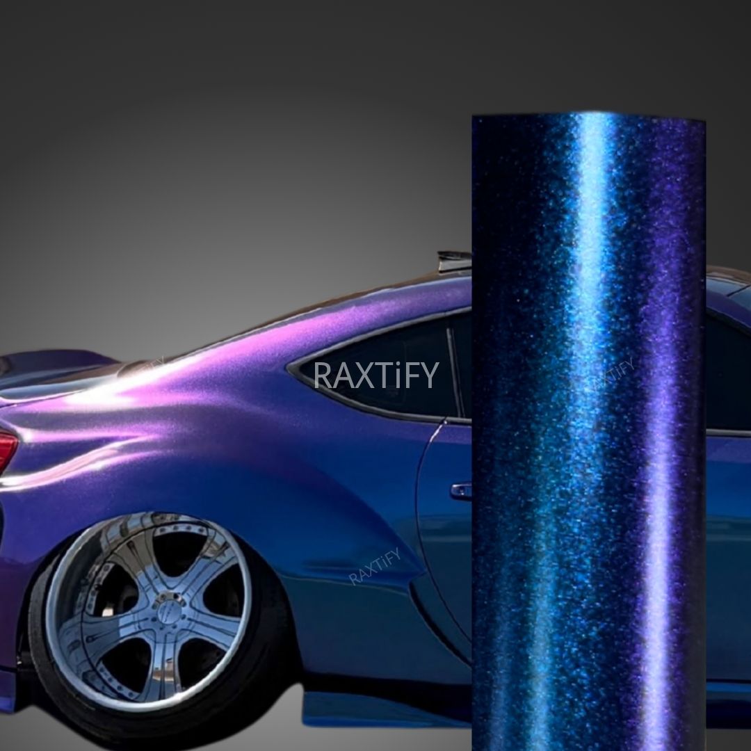 Color Shift Satin Purple Red Vinyl Wrap
