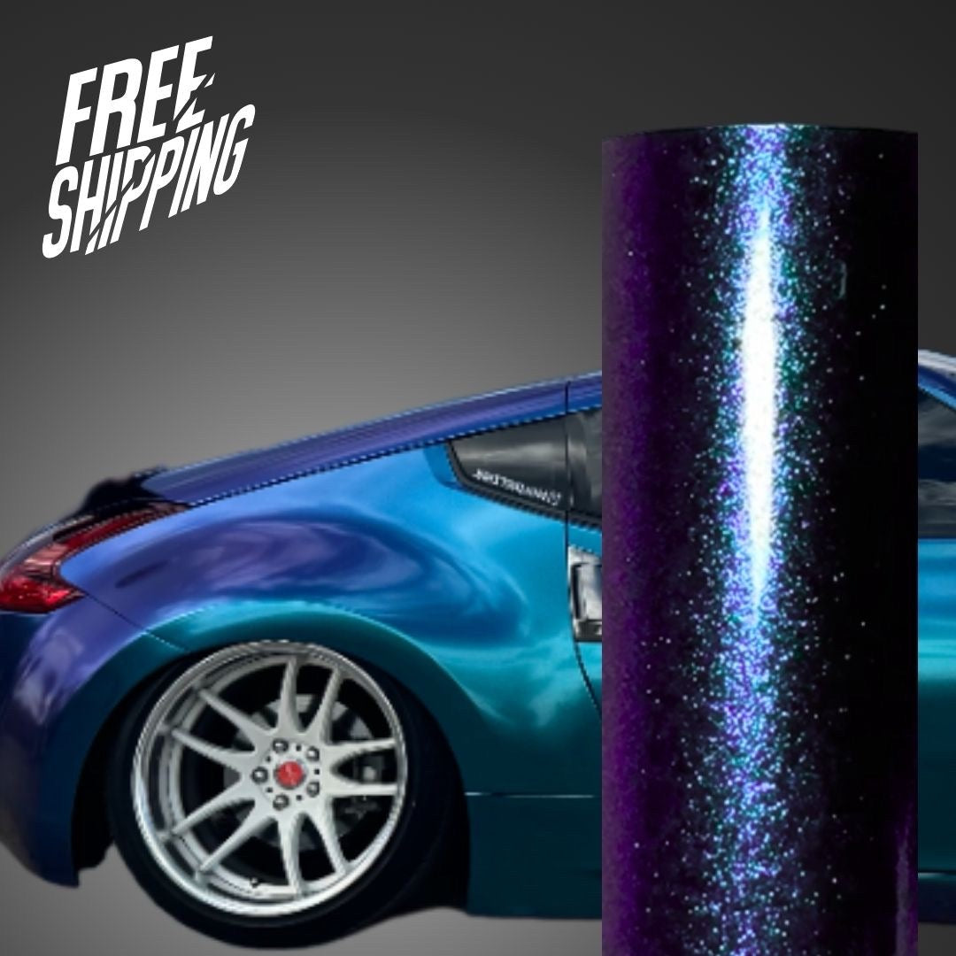 Color Shift Shiny Purple Blue Vinyl Wrap