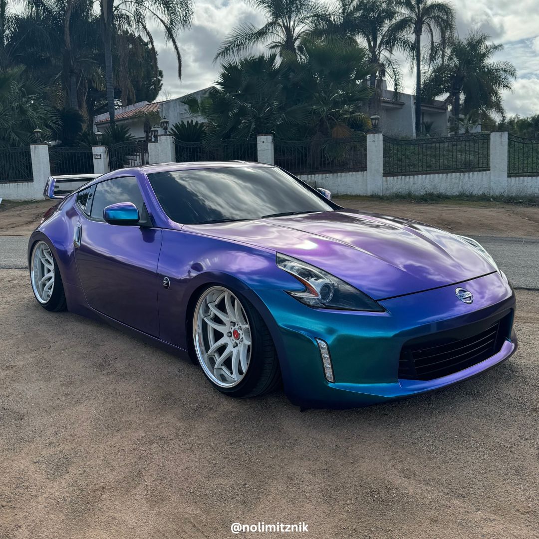 Color Shift Shiny Purple Blue Vinyl Wrap