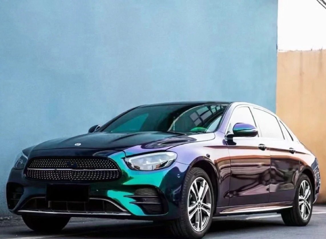 Color Shift Shiny Purple Green Vinyl Wrap