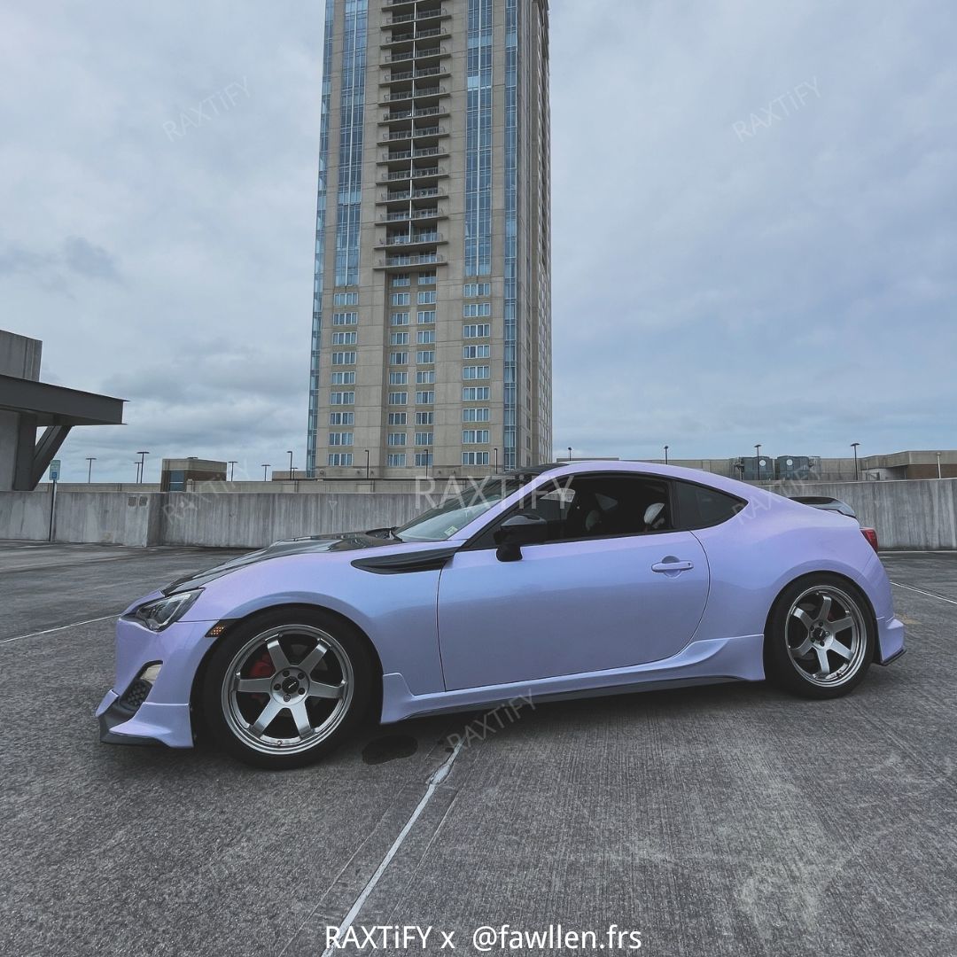 Color Shift Silver Purple Vinyl Wrap Car