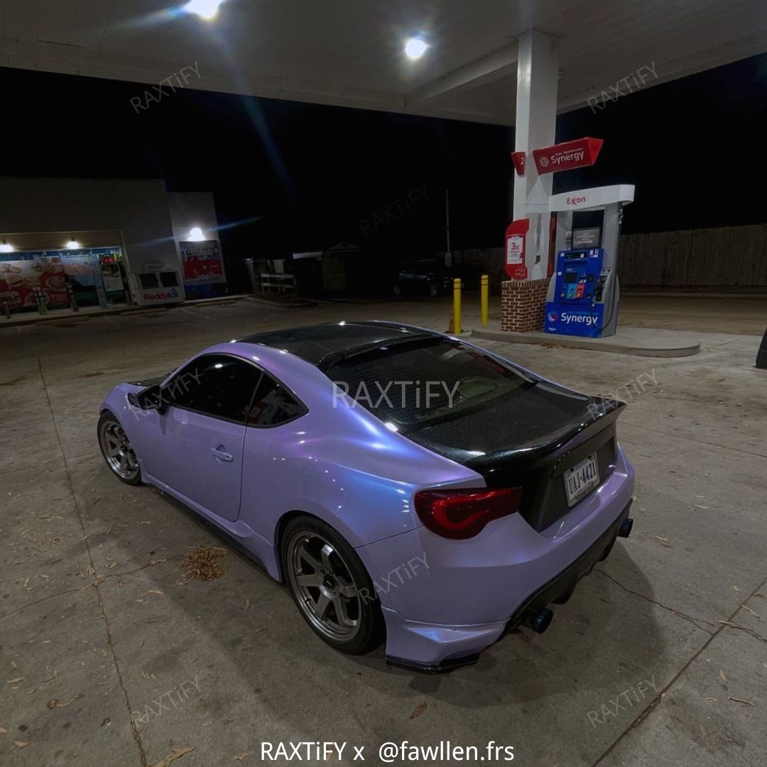 Color Shift Silver Purple Vinyl Wrap Car