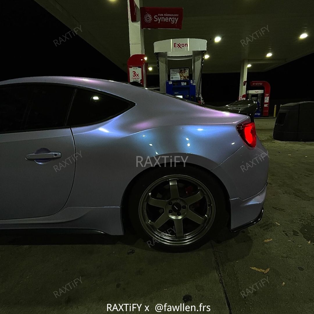 Color Shift Silver Purple Vinyl Wrap Car