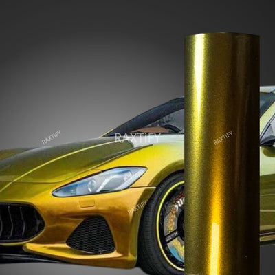 Color Shift Spectrum Galaxy Olive Amber Vinyl Wrap