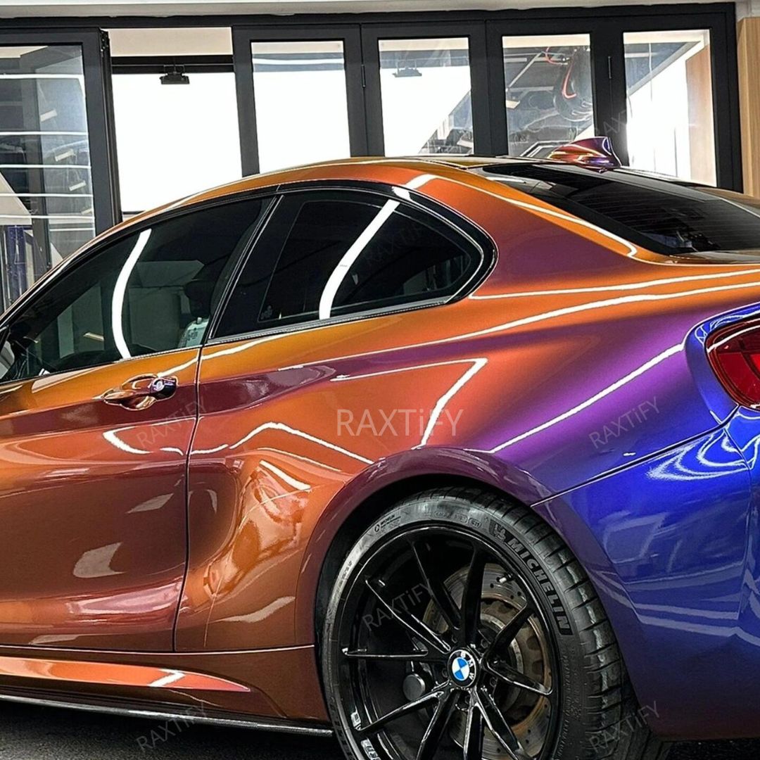 Color Shift Spectrum Gold Blue Vinyl Wrap
