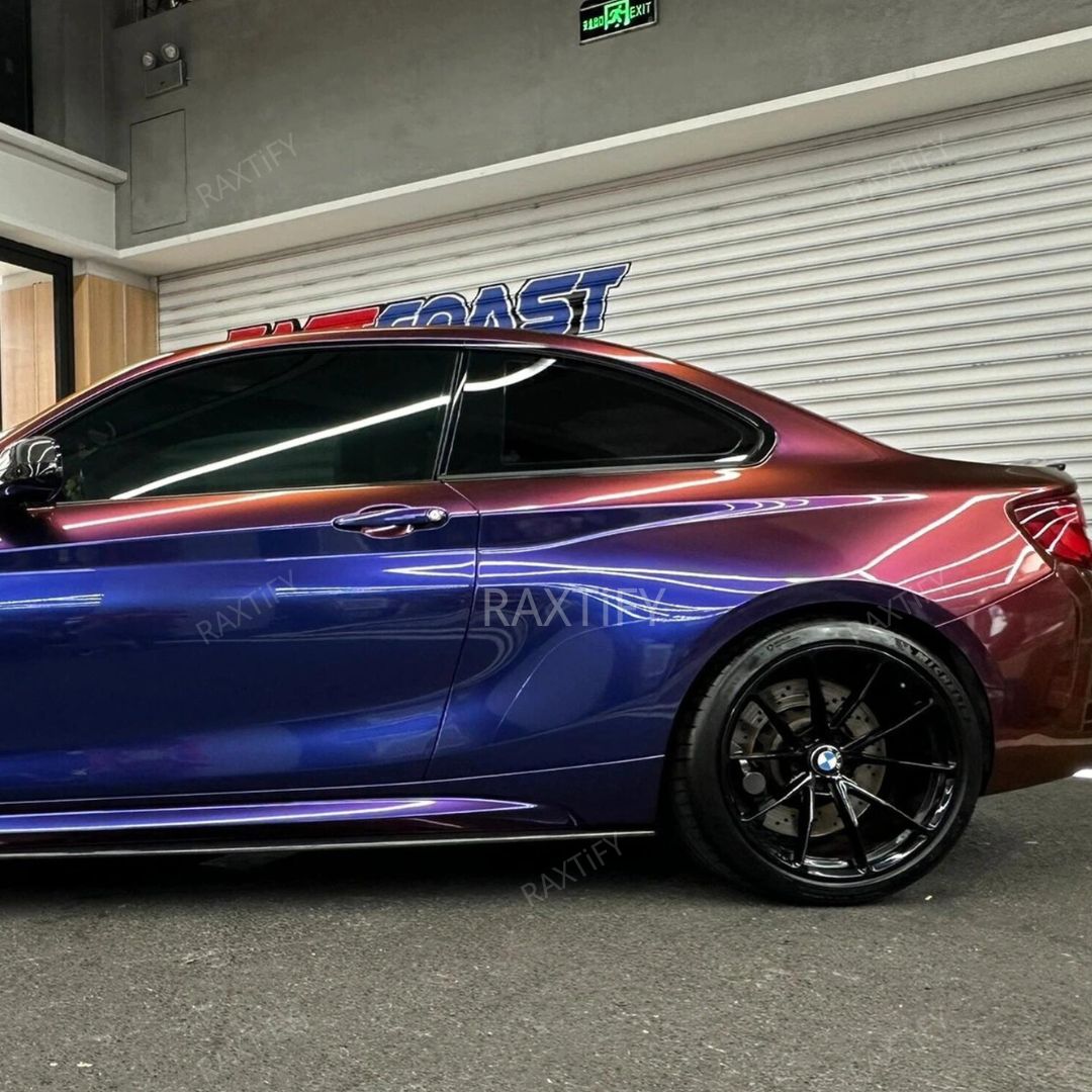 Color Shift Spectrum Gold Blue Vinyl Wrap