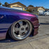 Color Shift Spectrum Gold Blue Vinyl Wrap Lexus
