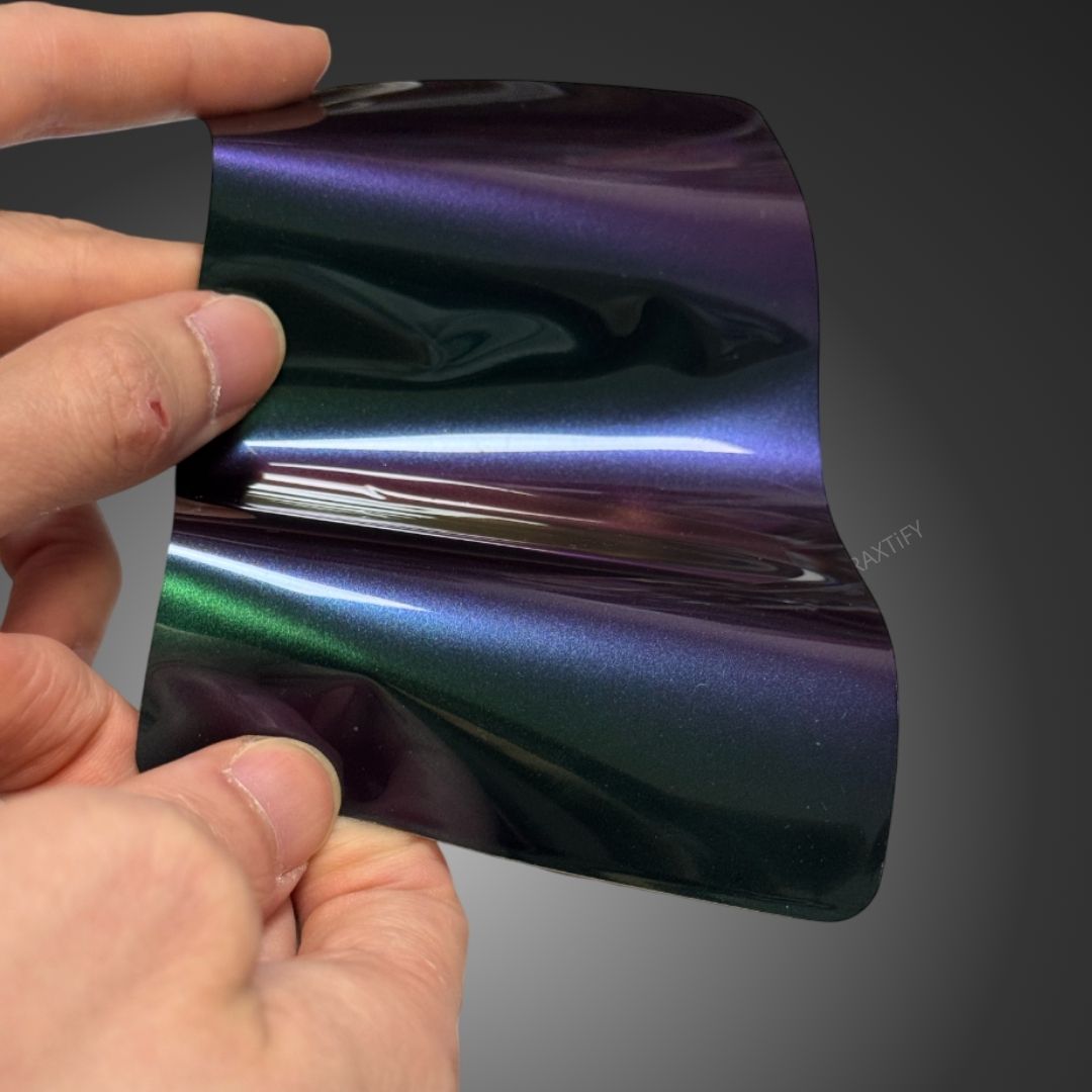 Color Shift Spectrum Jungle Purple Green Vinyl Wrap